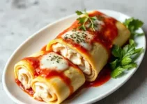 canelone de ricota e peito de peru