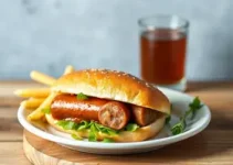 pão com linguiça
