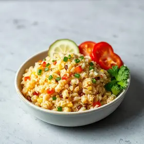 arroz de forno colorido