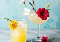 drinks com flores