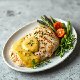 file-de-frango-com-manteiga-de-ervas-para-um-almoco-delicioso
