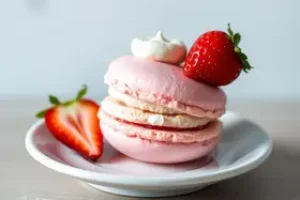macaron de morango