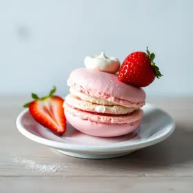 macaron de morango