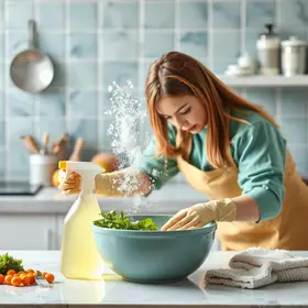 limpeza segura na cozinha