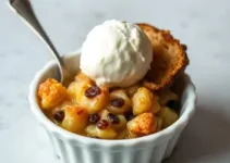 pudim de pão com uva passa