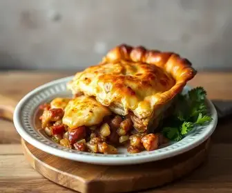 torta de carne com bacon