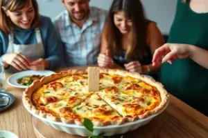 quiche de presunto e queijo