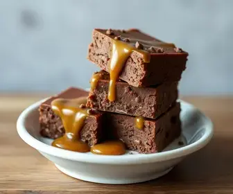 fudge de chocolate com caramelo salgado