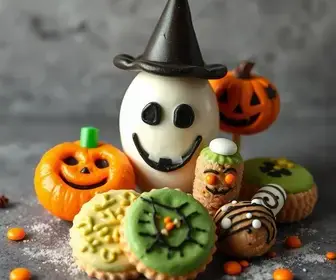 doces de Halloween