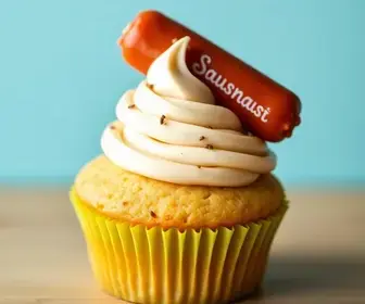 cupcake salgado de salsicha