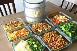 organização de marmitas