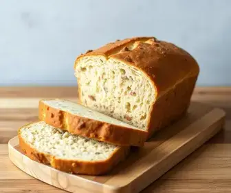 pão caseiro sem glúten e sem lactose