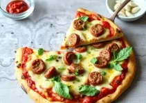 pizza de salsicha