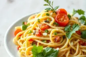 salada de macarrão
