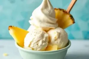 sorvete de abacaxi com coco