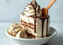 torta de sorvete com chocolate