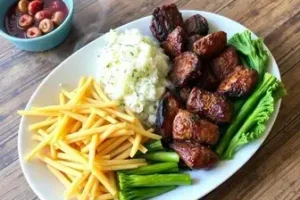 sobras do churrasco